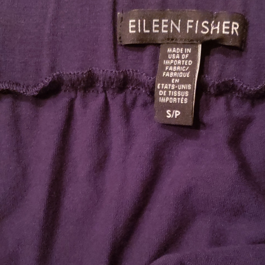 Eileen Fisher Navy Shirt Hem Skirt